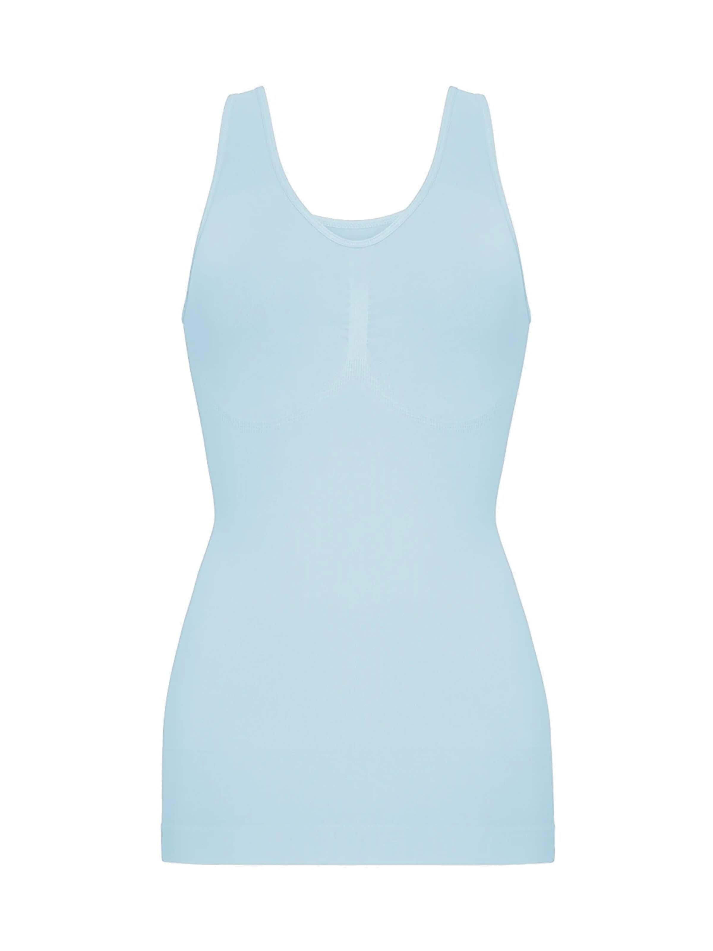 cfab (formerly creamy fabrics) Shapingtop 'Figurformendes Shapewear Tanktop' in Blauw: voorkant