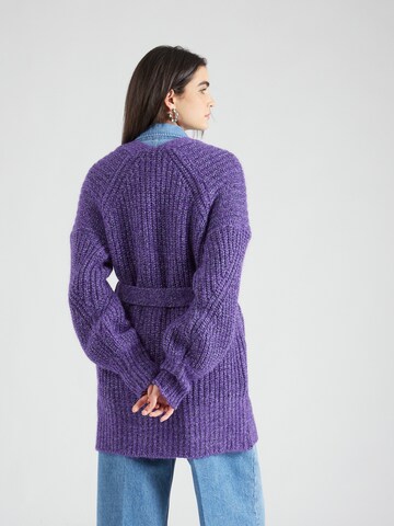 BOSS Knit Cardigan 'Feisy' in Purple