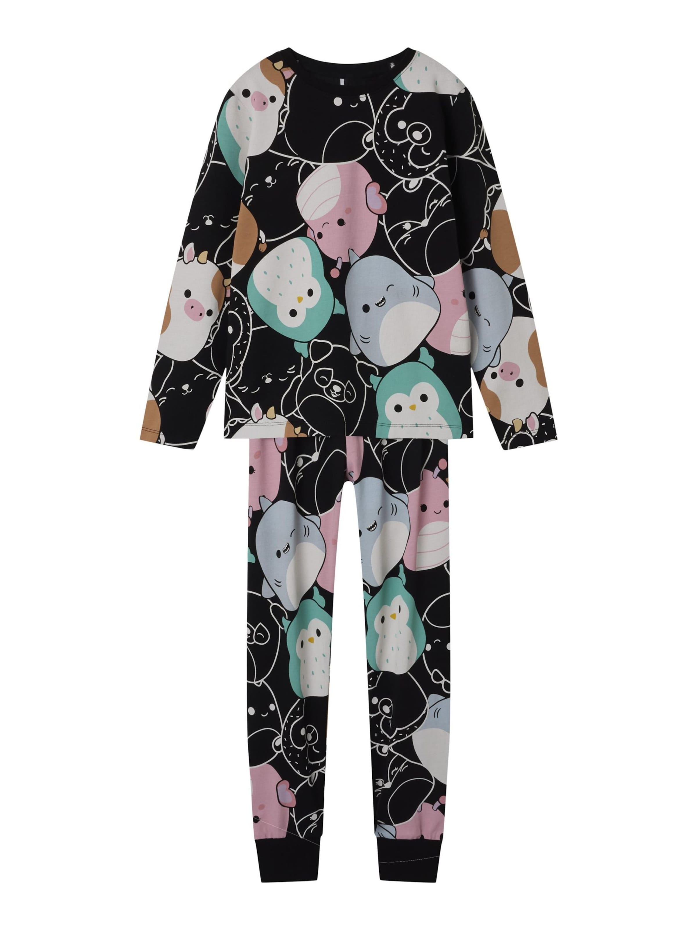 NAME IT Schlafanzug in Schwarz: Vorderseite