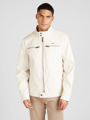 GUESS Демисезонная куртка в Белый: спереди