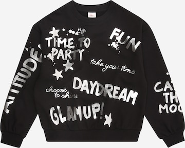 s.Oliver Sweatshirt in Schwarz: Vorderseite