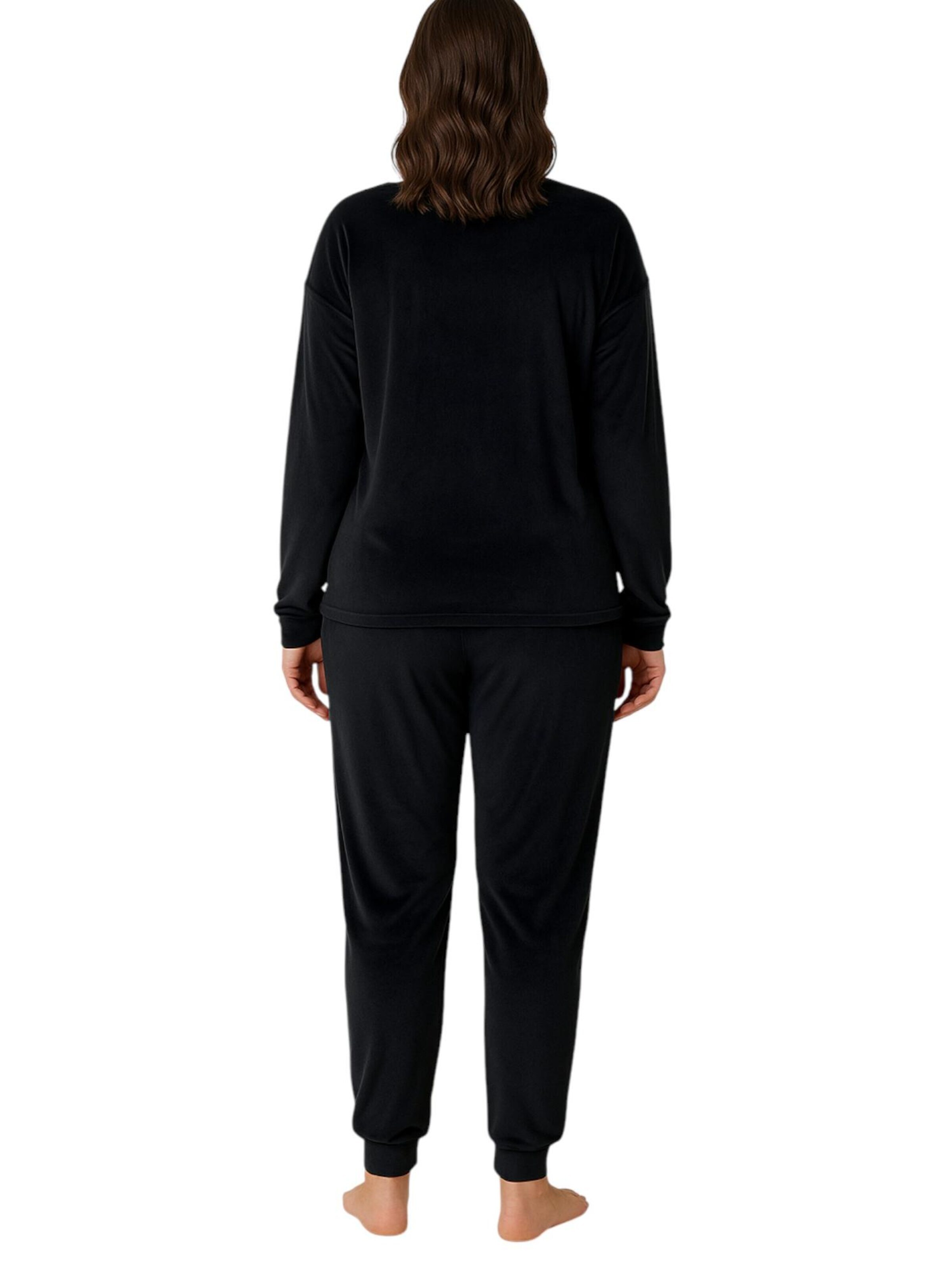 fashionshowcase Pyjamas 'VelvetDream' i sort