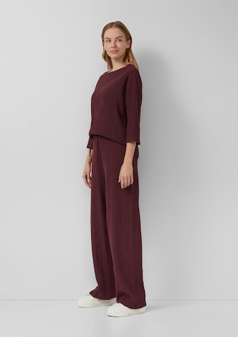 Wide Leg Pantalon s.Oliver en rouge