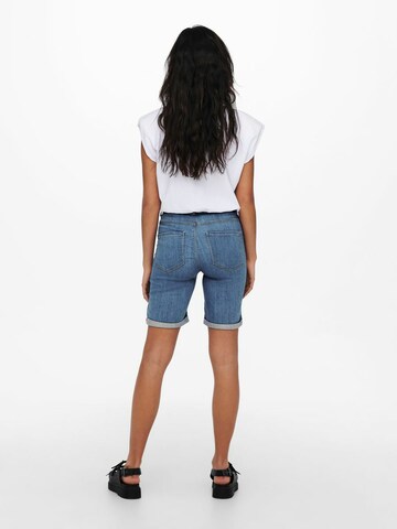 ONLY Slimfit Jeansshorts 'Rain' in Blau