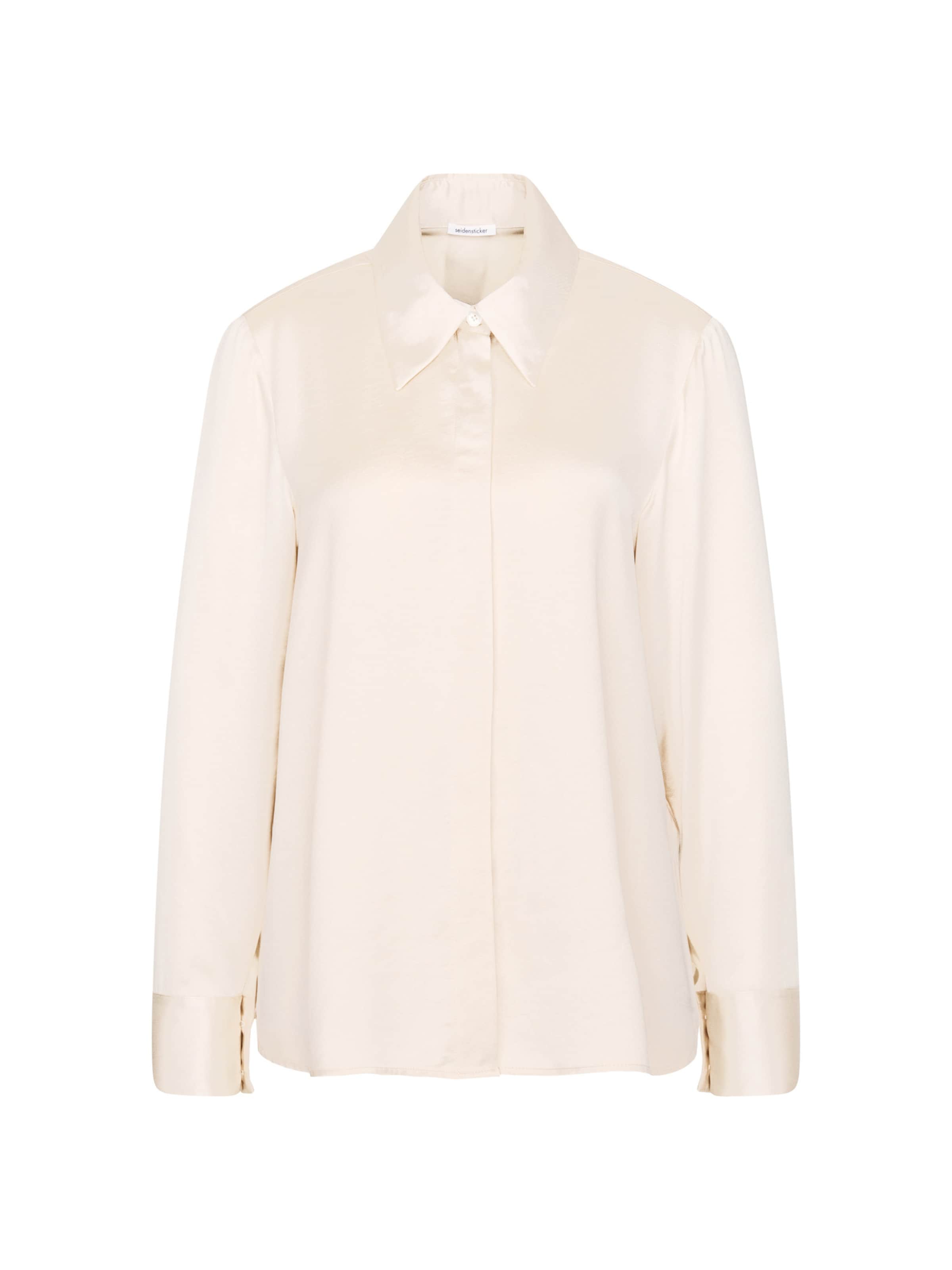 SEIDENSTICKER Blouse in Wit: voorkant