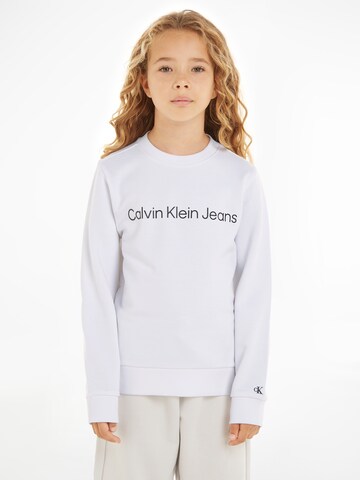 Sweat Calvin Klein Jeans en blanc