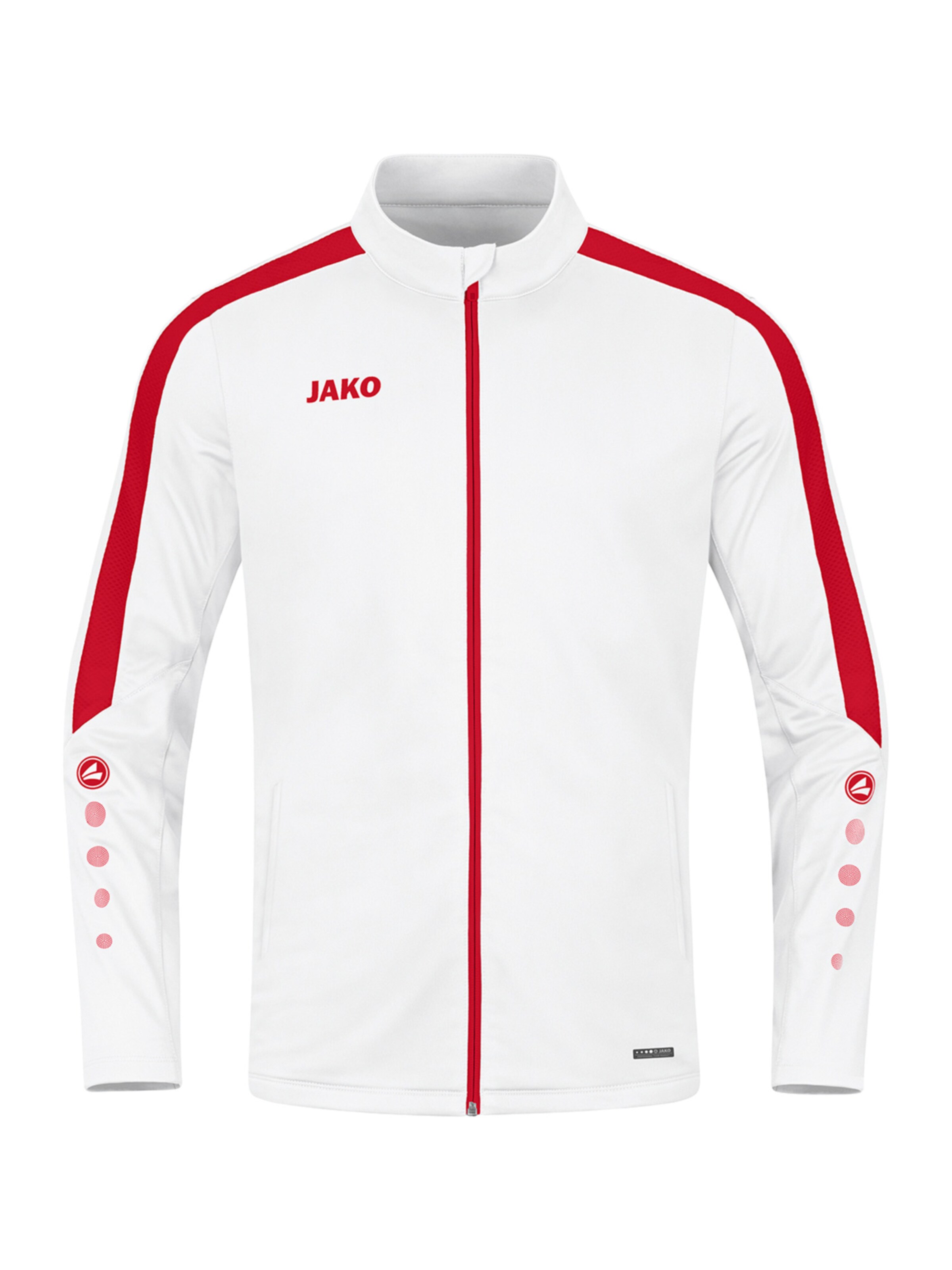 JAKO Trainingsjack in Wit: voorkant