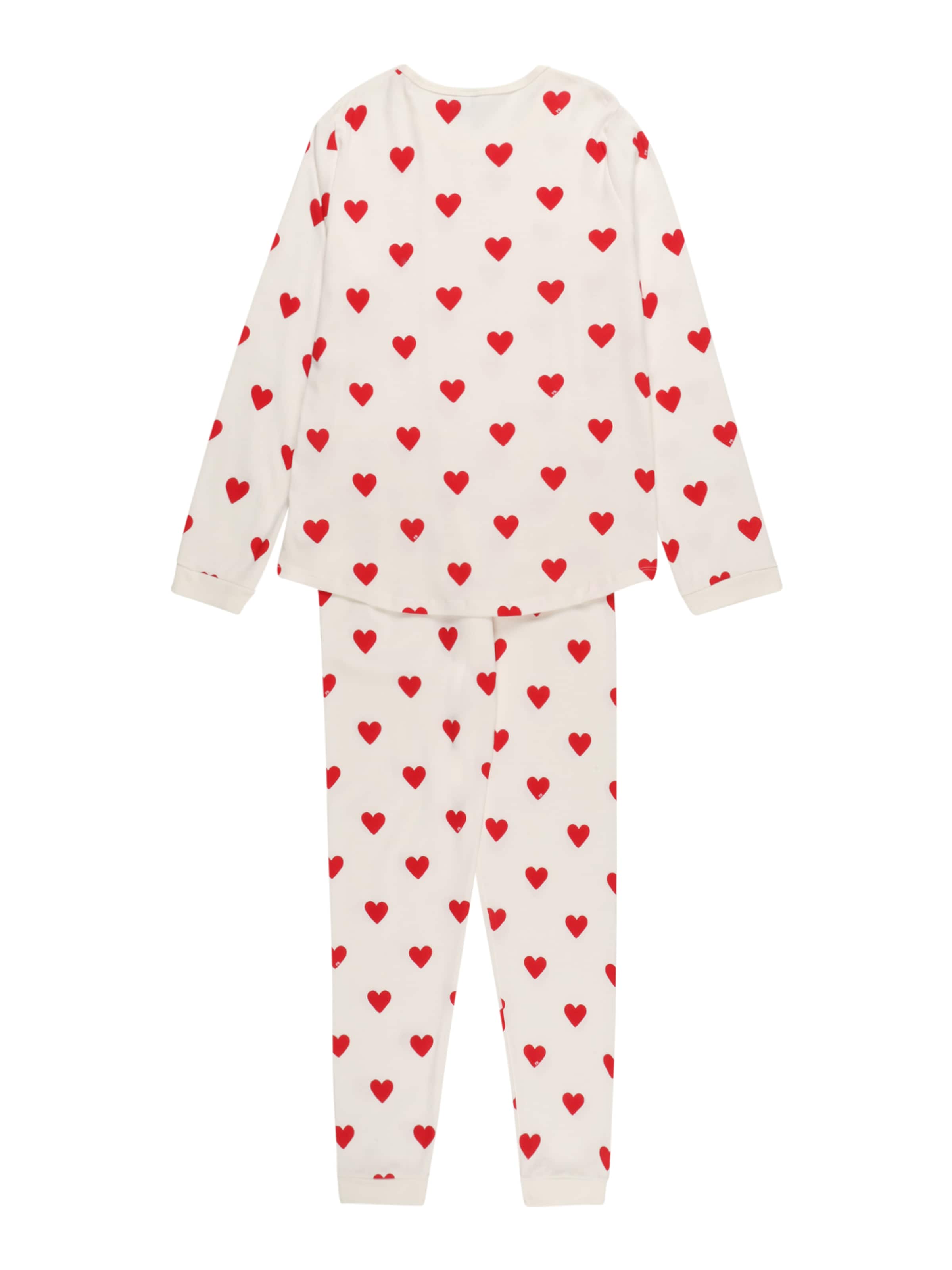 PETIT BATEAU Piżama w kolorze biały