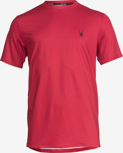 Spyder Functioneel shirt in de kleur Rood / Zwart, Productweergave