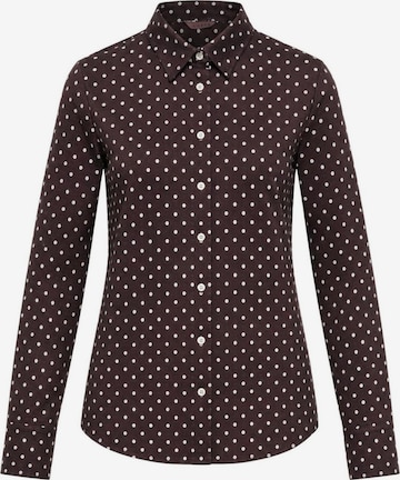 GUESS - Blusa 'NEW LS CLOUIS W6YH68 W3212' en marrón: frente