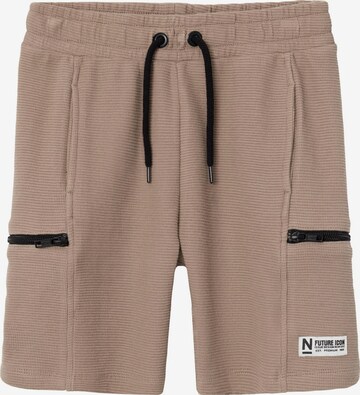 NAME IT Regular Pants in Brown: front