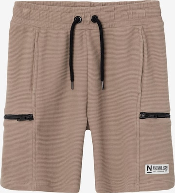 NAME IT Regular Pants in Brown: front