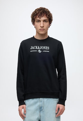 JACK & JONES Sweatshirt 'JORFREDERIKSBERG' in Zwart: voorkant