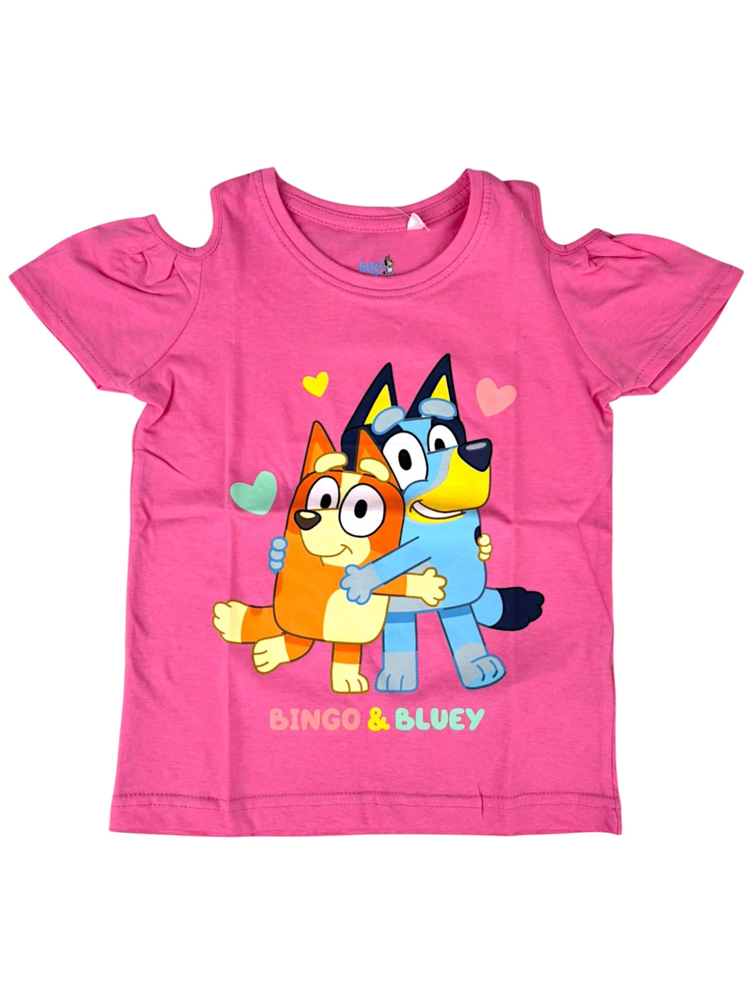 Bluey Shirt 'Bluey & Bingo T-Shirt' in Pink: front
