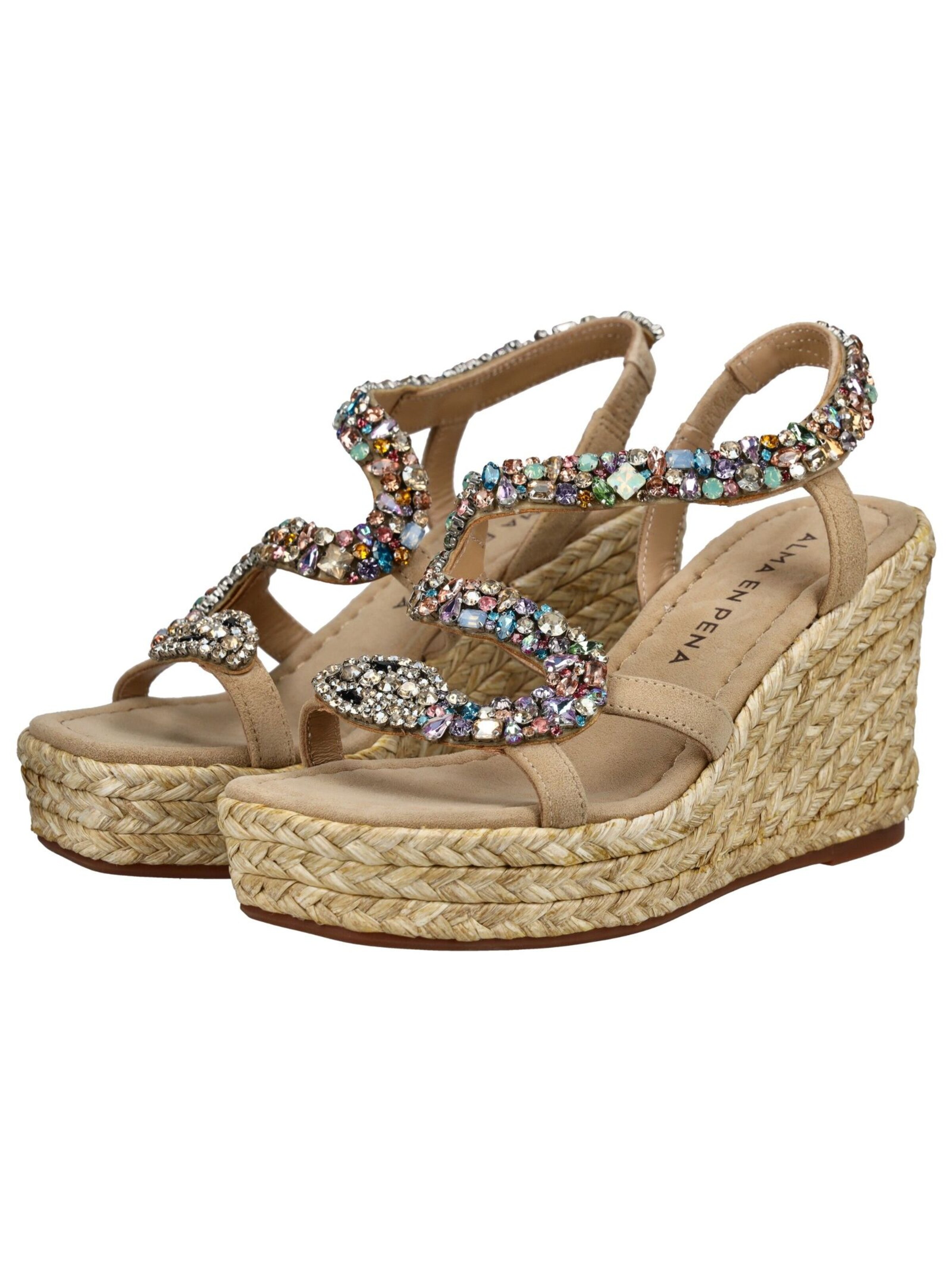 Alma En Pena Sandal in Beige