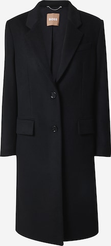 BOSS Between-seasons coat 'Catara' in Black: front