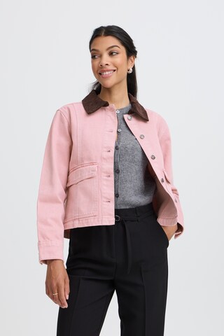 Veste mi-saison b.young en rose : devant