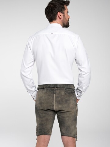 SPIETH & WENSKY Regular fit Traditional button up shirt 'Folker' in White
