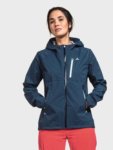 Schöffel Outdoor Jacket 'Tegelberg' in Blue: front