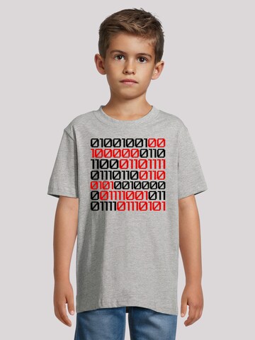 T-Shirt 'I love you 01001001 Binary Code Valentinstag' F4NT4STIC en gris : devant