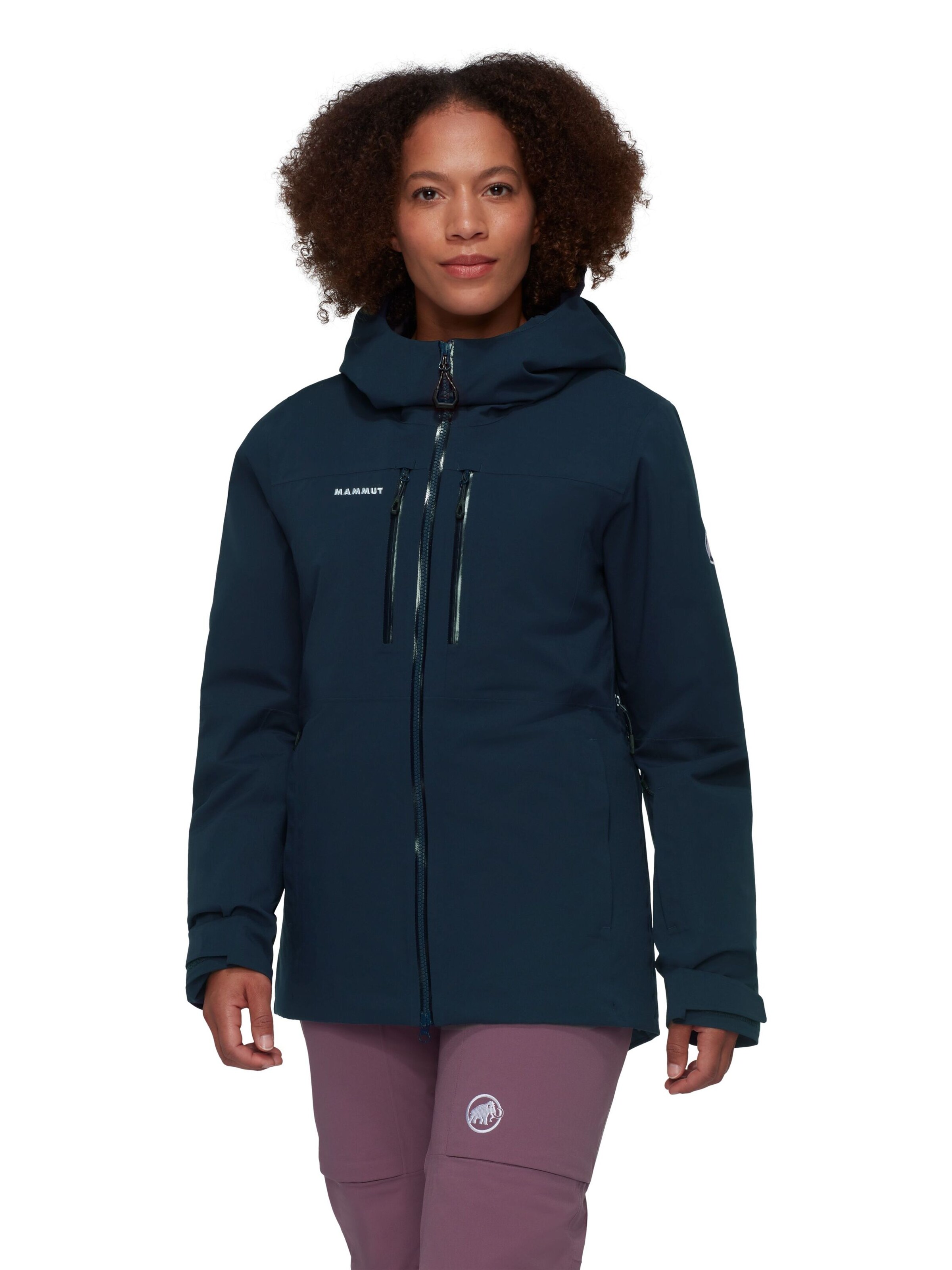 MAMMUT Outdoor Jacket in Blue: front