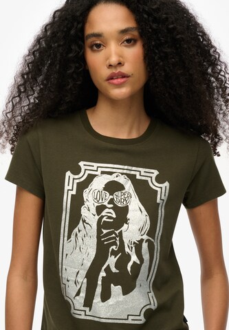 Superdry Shirt 'Pop Archive' in Groen
