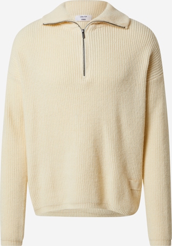 DAN FOX APPAREL Sweater 'Armin' in Beige: front