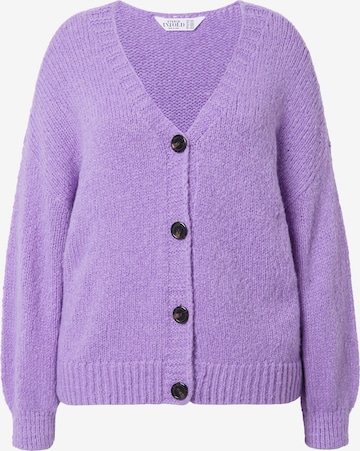 Studio Untold Knit cardigan in Purple: front