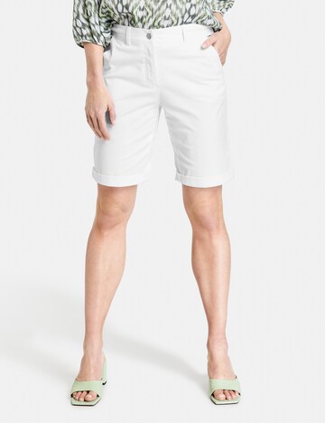 GERRY WEBER Regular Pants in White: front