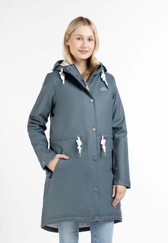 ICEBOUND Raincoat in Blue: front