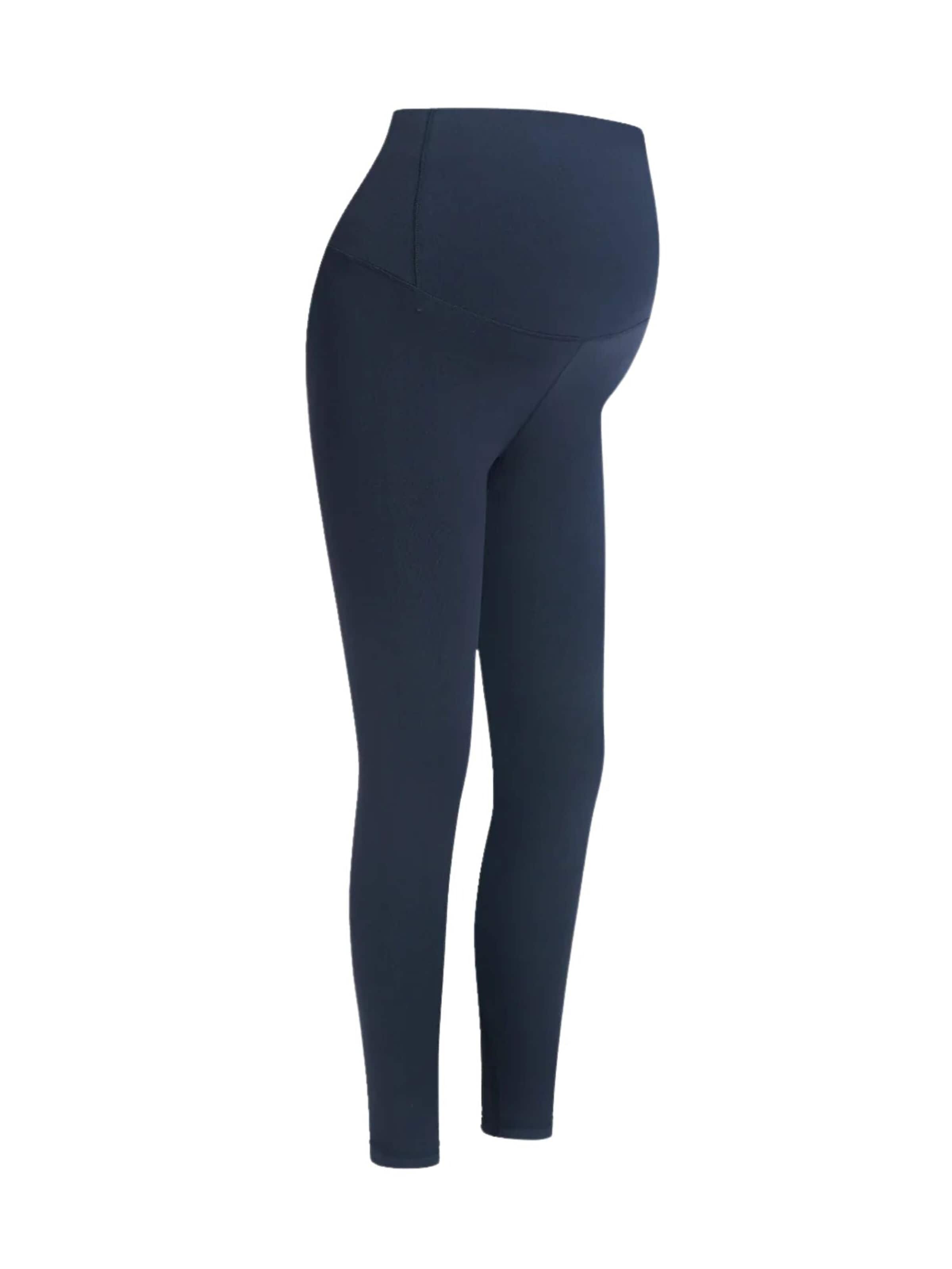 cfab (formerly creamy fabrics) Skinny Leggings 'Seamless Umstandsleggings mit hohem Bund' i blå: framsida