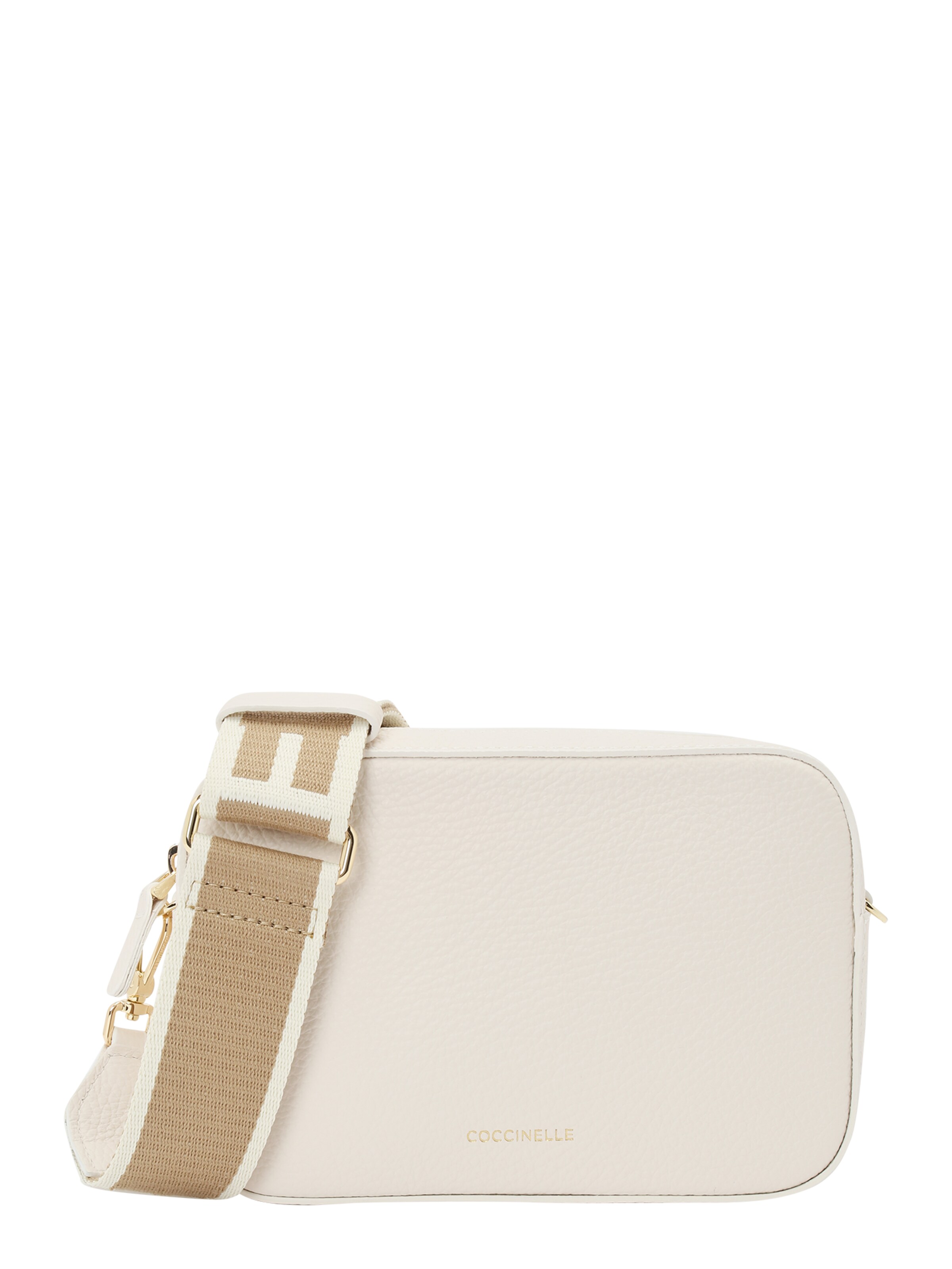 Coccinelle - Bolso de hombro 'Tebe' en blanco: frente