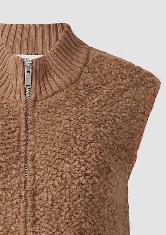 s.Oliver Kamizelka z dzianiny w kolorze brązowy