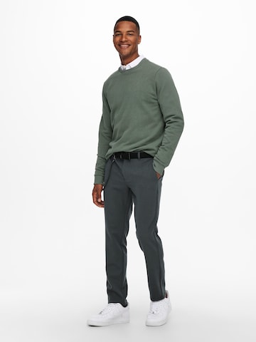 Coupe regular Sweat-shirt 'Ceres' Only & Sons en vert