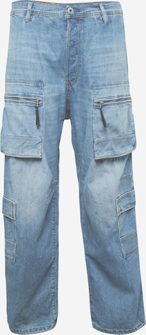 Loosefit Jeans cargo G-Star RAW en bleu : devant