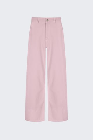 Aligne Wide leg Jeans in Roze: voorkant