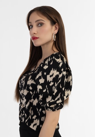 faina Blouse in Zwart