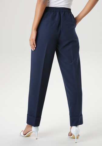 Aniston SELECTED Loose fit Pleated Pants in Blue