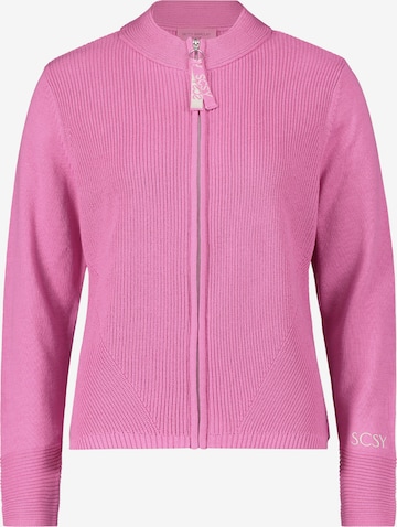 Betty Barclay Strick-Cardigan mit Strickdetails in Pink: predná strana