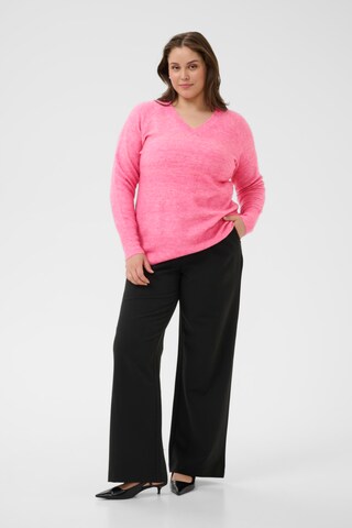 KAFFE CURVE Sweater 'KCniela' in Pink