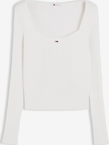 Tommy Jeans Sweter w kolorze biały: przód
