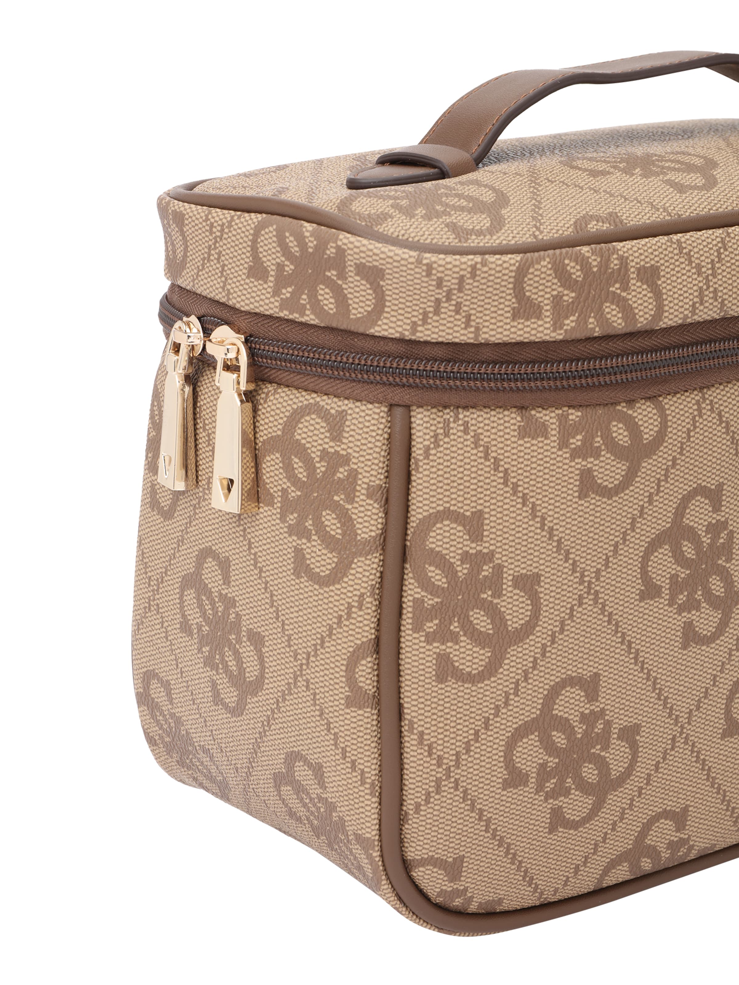GUESS Cosmetic bag 'BERTA TOILETRY TRAIN CASE' in Brown