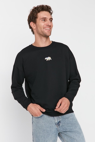 Trendyol - Sudadera en negro: frente