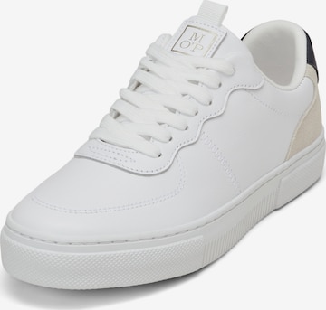 Baskets basses Marc O'Polo en blanc : devant