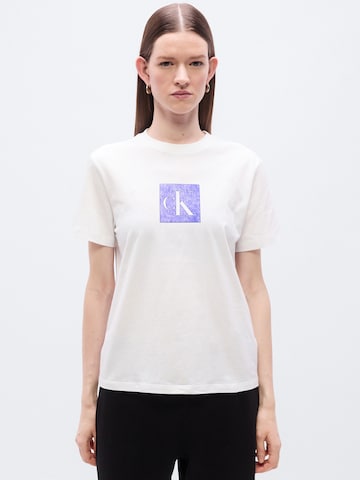 Calvin Klein Jeans Koszulka w kolorze biały: przód