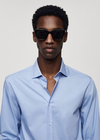 MANGO MAN Slim fit Button Up Shirt 'Sanlucar' in Blue