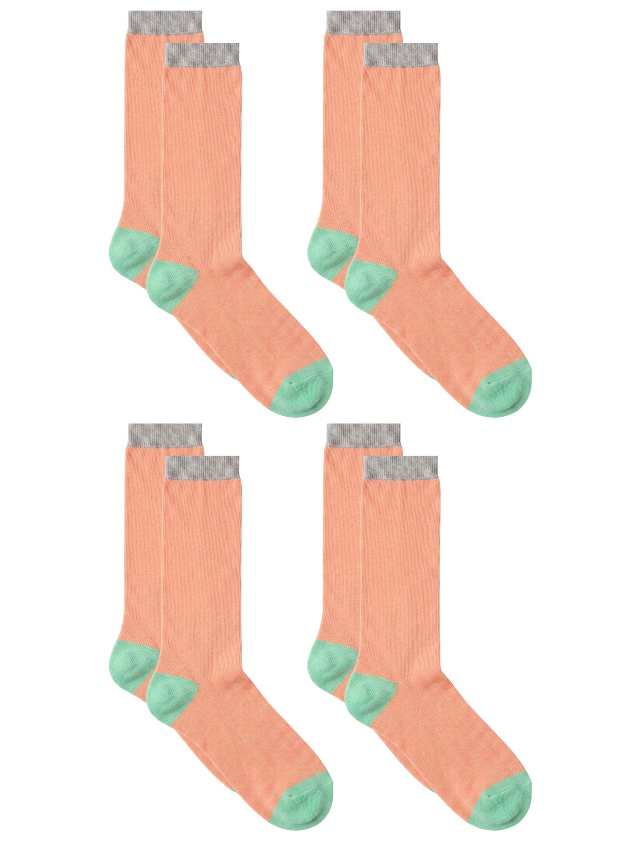 Albero Natur Socks 'Bio-Baumwoll-Kindersocken-4er Pack' in Orange: front