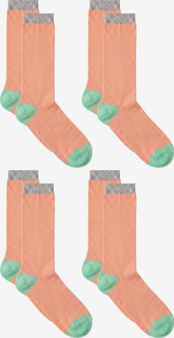 Albero Natur Socks 'Bio-Baumwoll-Kindersocken-4er Pack' in Orange: front