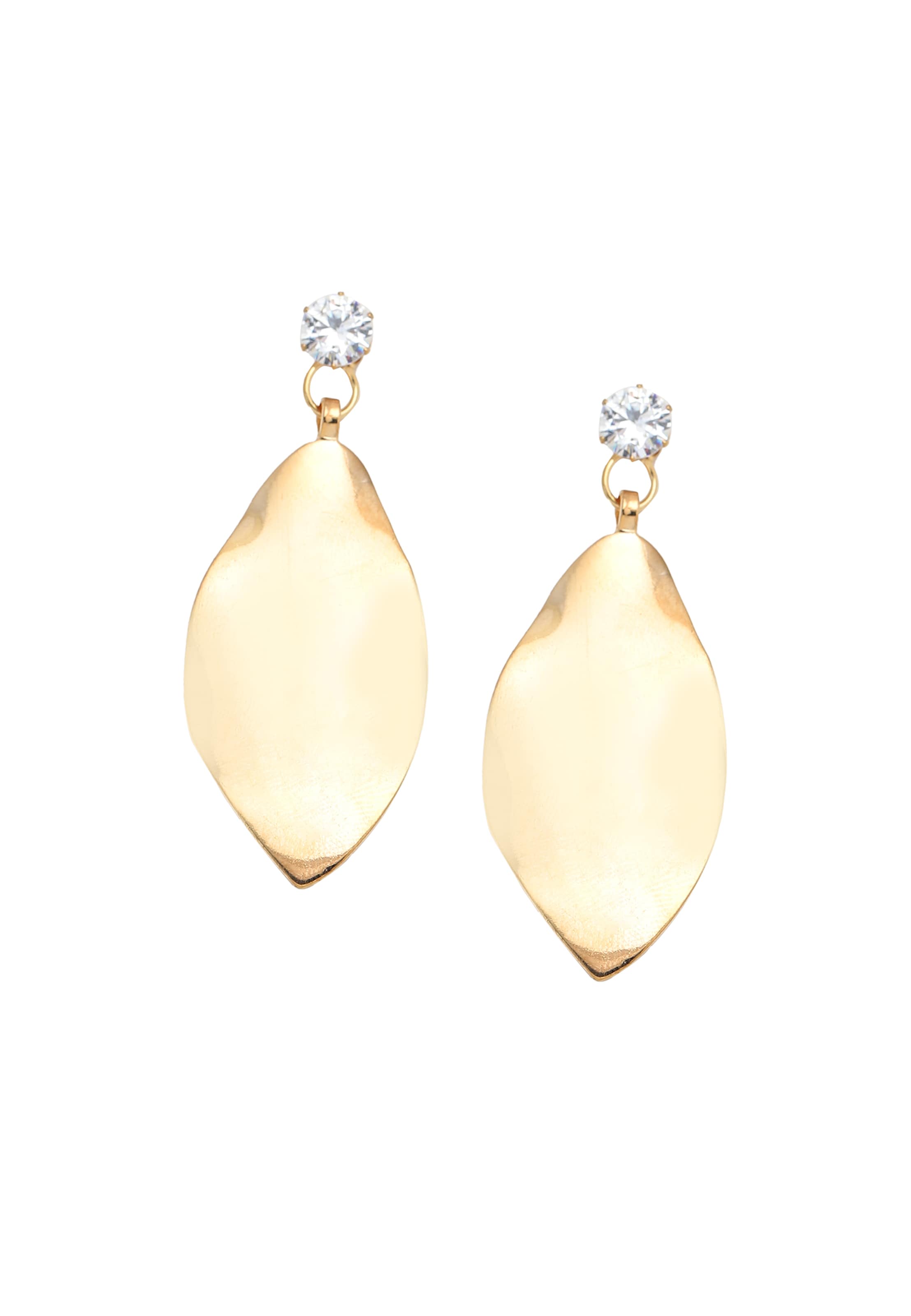 SOHI Náušnice 'Georgene' – zlatá: přední strana