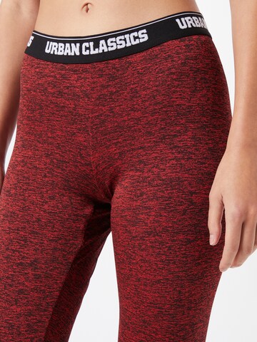 Urban Classics Skinny Legíny – červená